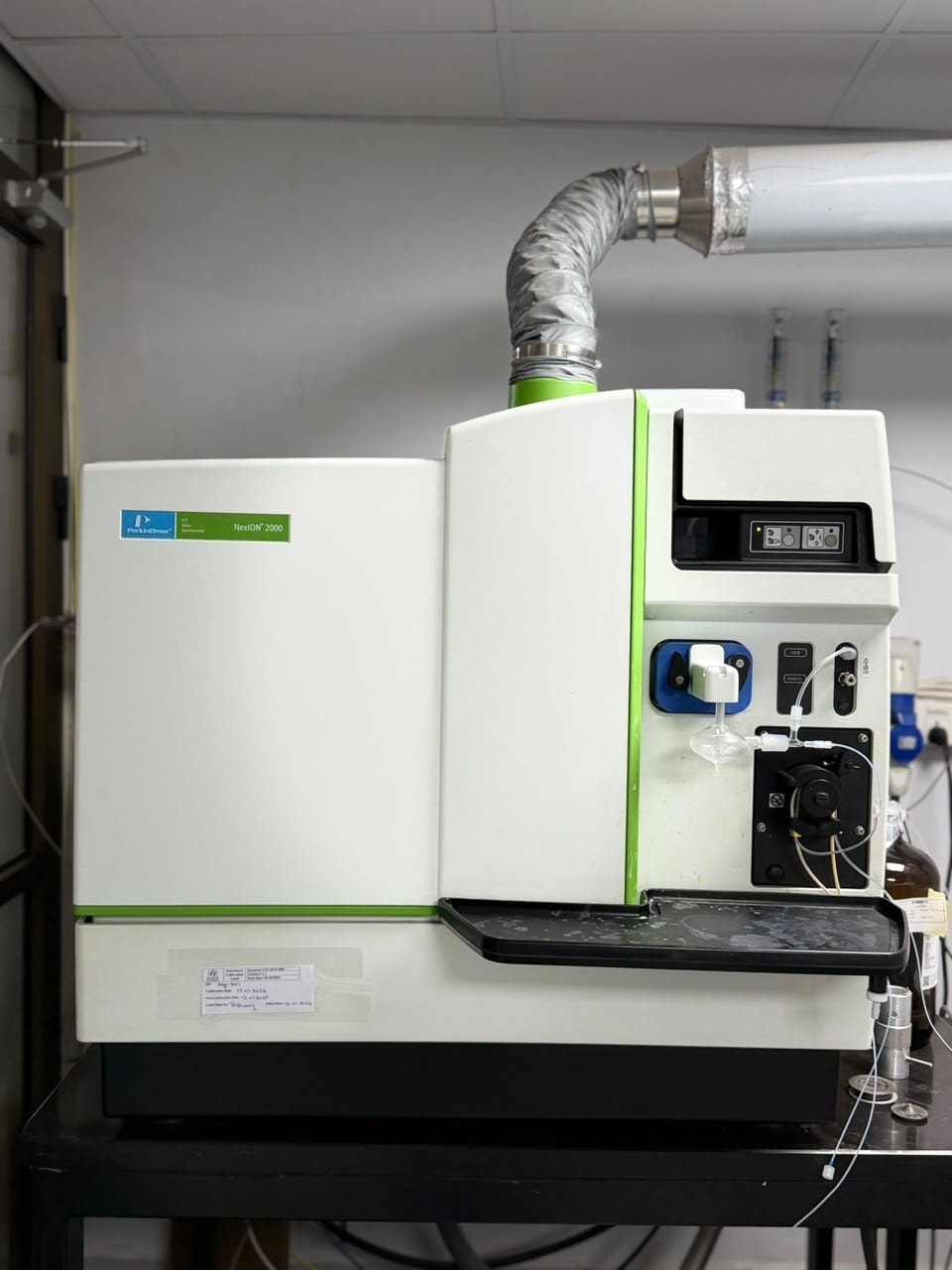 Laboratory technician performing heavy metals analysis