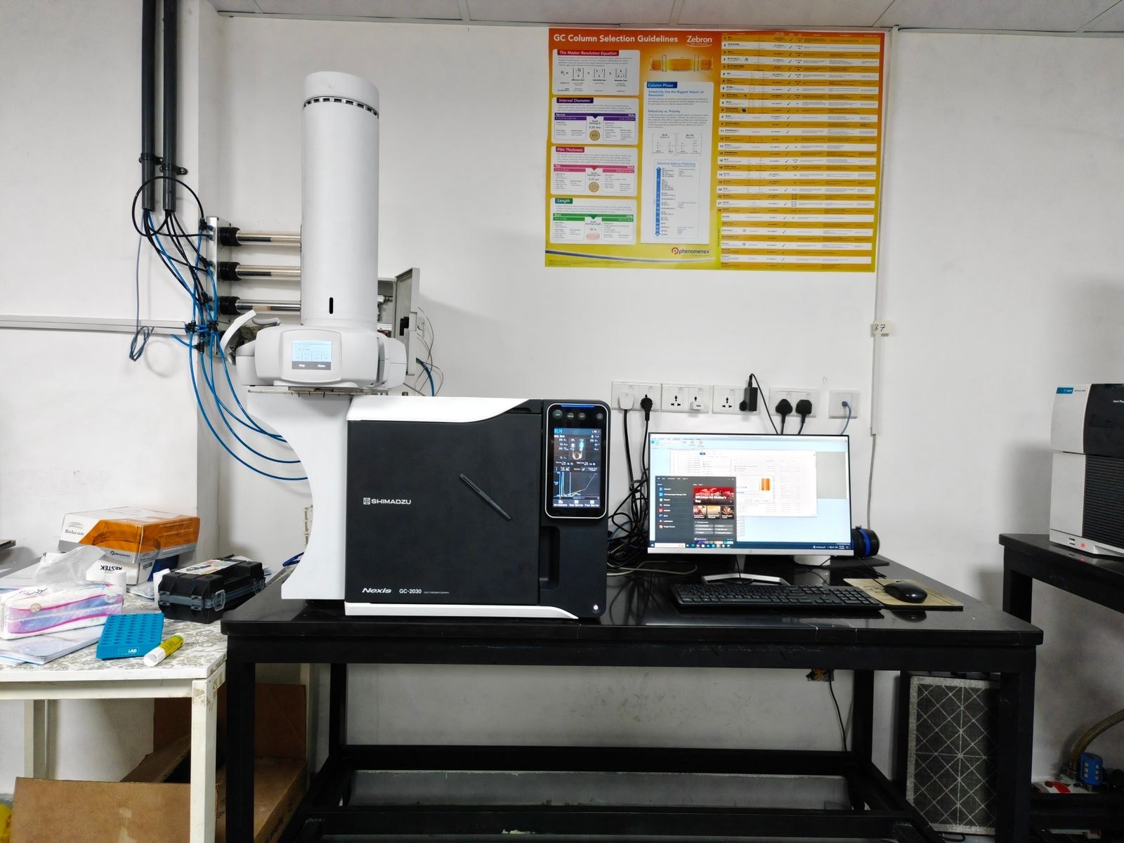Scientist performing analytical method development in laboratory